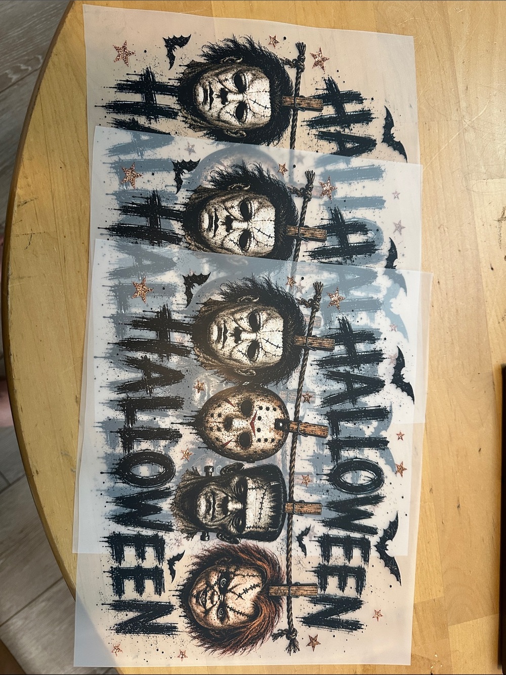 Three DTF Transfers  Halloween